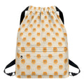 Little Pomeranian Pattern Print Drawstring Backpack