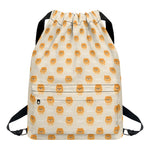 Little Pomeranian Pattern Print Drawstring Backpack