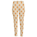 Little Pomeranian Pattern Print High-Waisted Pocket Leggings