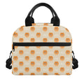 Little Pomeranian Pattern Print Insulated Lunch Bag