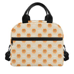 Little Pomeranian Pattern Print Insulated Lunch Bag