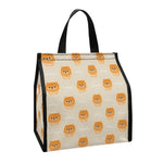 Little Pomeranian Pattern Print Insulated Lunch Tote
