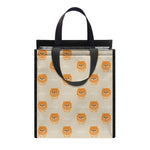 Little Pomeranian Pattern Print Insulated Lunch Tote