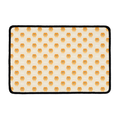 Little Pomeranian Pattern Print Kitchen Mat