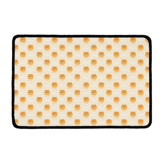 Little Pomeranian Pattern Print Kitchen Mat