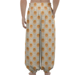 Little Pomeranian Pattern Print Lantern Pants