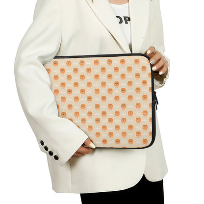 Little Pomeranian Pattern Print Laptop Sleeve
