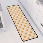 Little Pomeranian Pattern Print Long Kitchen Mat