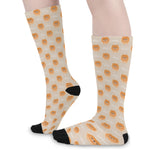 Little Pomeranian Pattern Print Long Socks