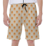 Little Pomeranian Pattern Print Men's Beach Shorts