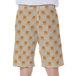 Little Pomeranian Pattern Print Men's Beach Shorts