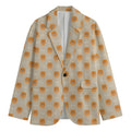 Little Pomeranian Pattern Print Men's Blazer