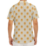 Little Pomeranian Pattern Print Men's Deep V-Neck Shirt