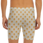 Little Pomeranian Pattern Print Men's Long Boxer Briefs