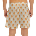 Little Pomeranian Pattern Print Men's Split Running Shorts