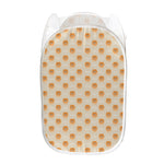 Little Pomeranian Pattern Print Mesh Laundry Hamper