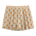 Little Pomeranian Pattern Print Mesh Shorts