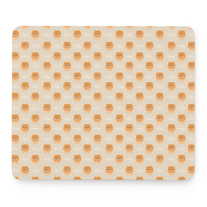 Little Pomeranian Pattern Print Mouse Pad