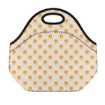 Little Pomeranian Pattern Print Neoprene Lunch Bag