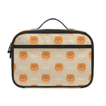 Little Pomeranian Pattern Print Portable Lunch Bag