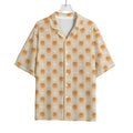 Little Pomeranian Pattern Print Rayon Hawaiian Shirt