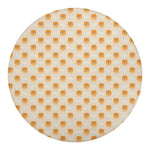 Little Pomeranian Pattern Print Round Blanket