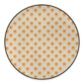 Little Pomeranian Pattern Print Round Floor Mat