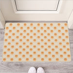 Little Pomeranian Pattern Print Rubber Doormat