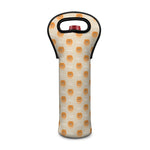 Little Pomeranian Pattern Print Single Neoprene Wine Tote