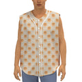 Little Pomeranian Pattern Print Sleeveless Baseball Jersey