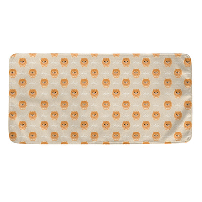 Little Pomeranian Pattern Print Towel