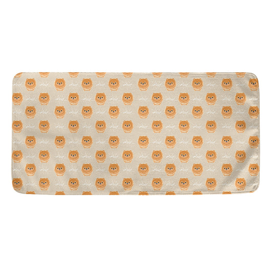 Little Pomeranian Pattern Print Towel