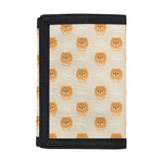 Little Pomeranian Pattern Print Trifold Wallet