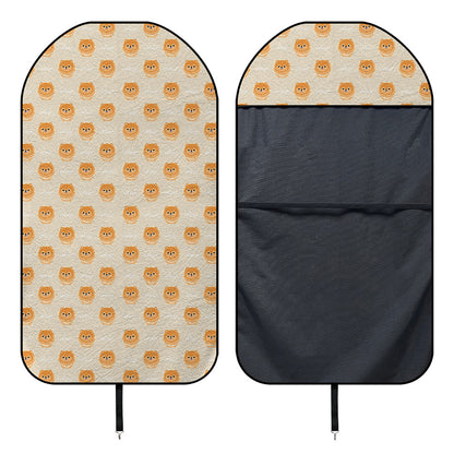 Little Pomeranian Pattern Print Waterproof Car Seat Cover