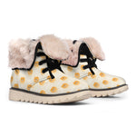 Little Pomeranian Pattern Print Winter Boots