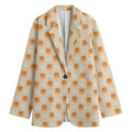 Little Pomeranian Pattern Print Women's Blazer
