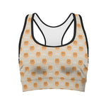 Little Pomeranian Pattern Print Women's Sports Bra