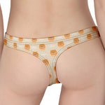 Little Pomeranian Pattern Print Women's Thong