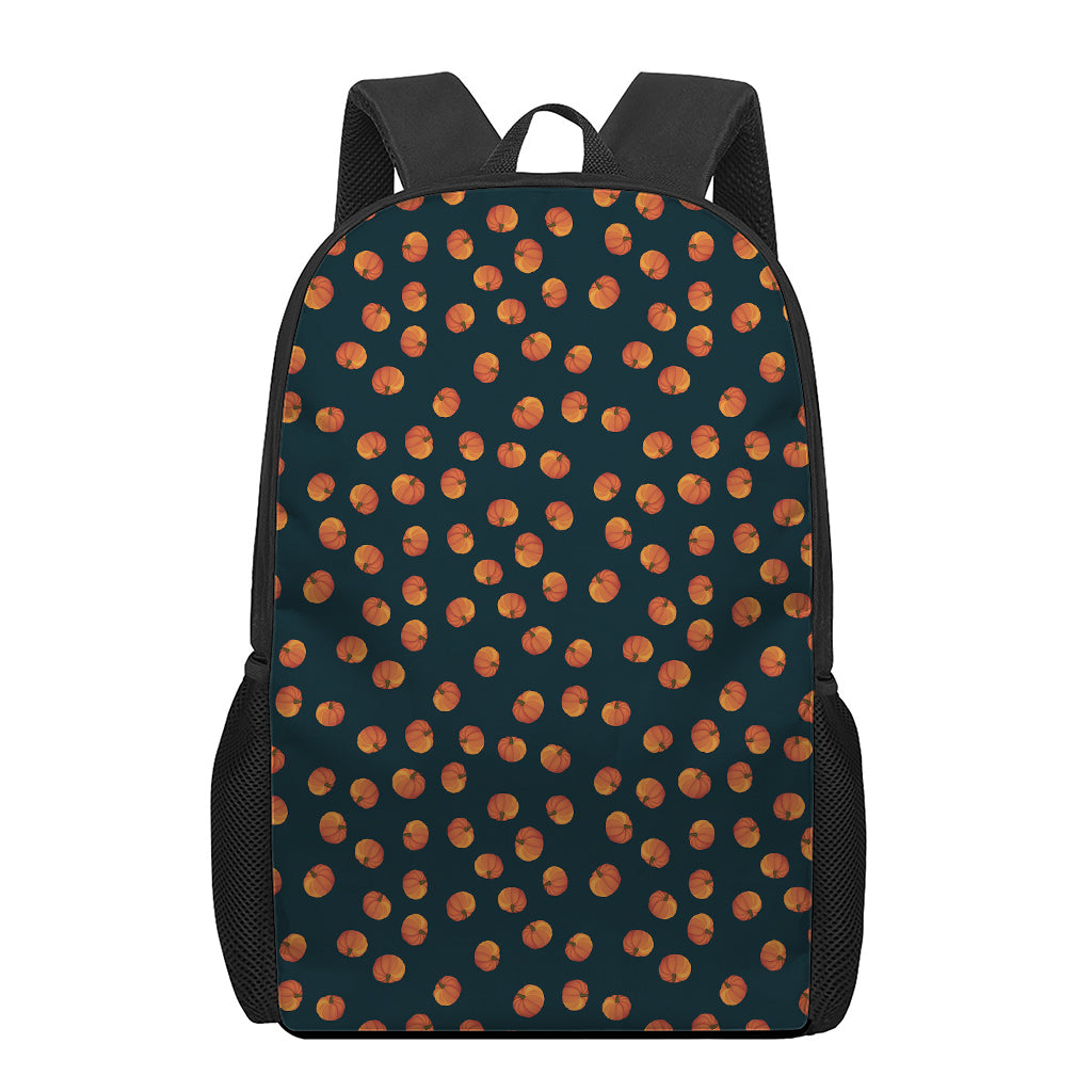 Little Pumpkin Pattern Print 17 Inch Backpack