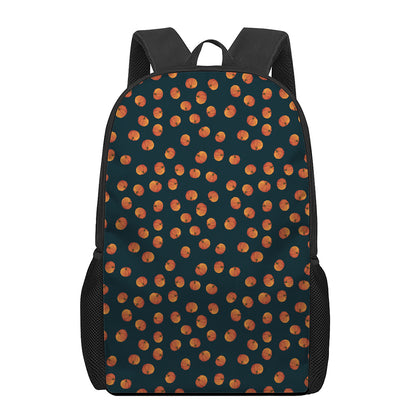 Little Pumpkin Pattern Print 17 Inch Backpack