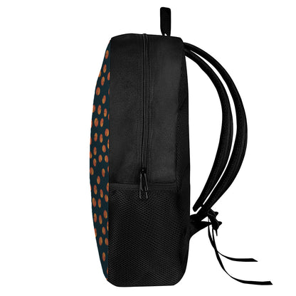 Little Pumpkin Pattern Print 17 Inch Backpack