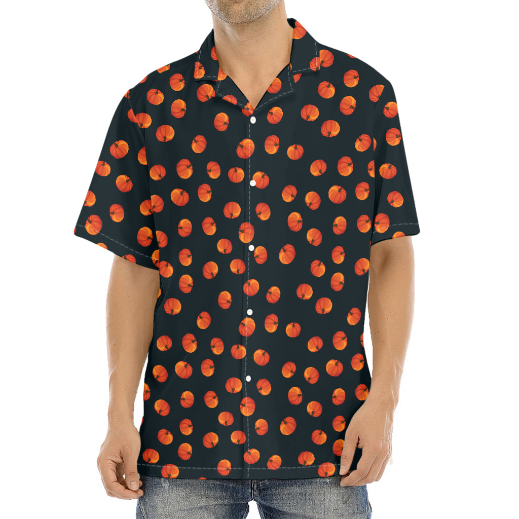 Little Pumpkin Pattern Print Aloha Shirt