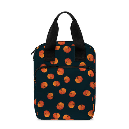 Little Pumpkin Pattern Print Bible Tote Bag