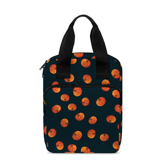 Little Pumpkin Pattern Print Bible Tote Bag