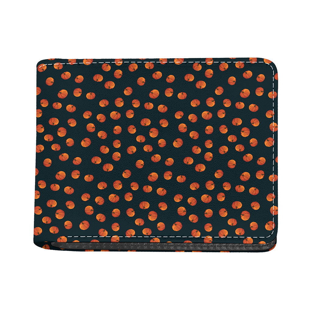 Little Pumpkin Pattern Print Bifold Wallet