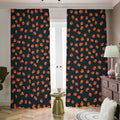 Little Pumpkin Pattern Print Dimout Pencil Pleat Curtains