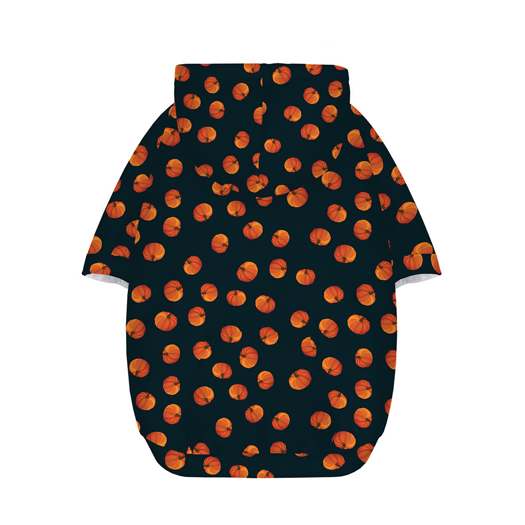 Little Pumpkin Pattern Print Dog Zip Up Hoodie