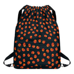 Little Pumpkin Pattern Print Drawstring Backpack
