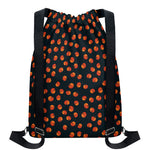 Little Pumpkin Pattern Print Drawstring Backpack