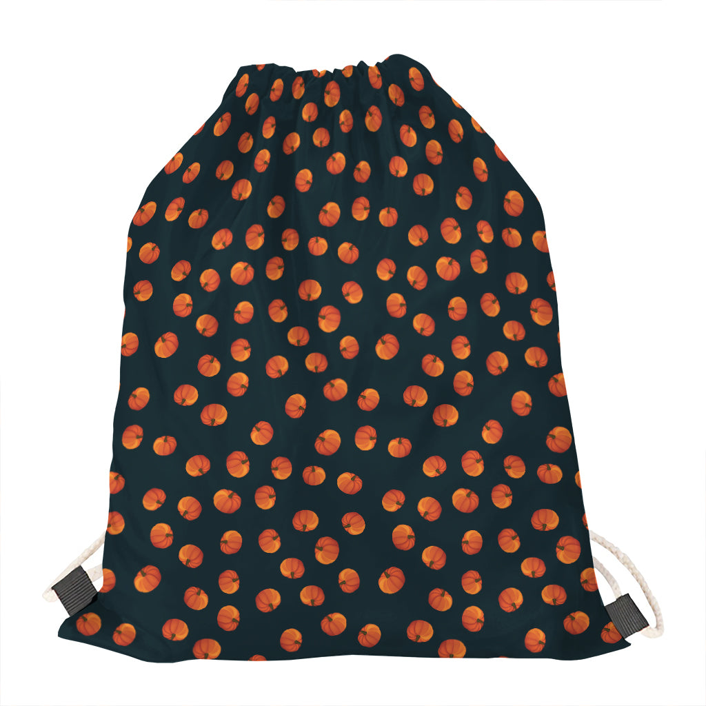 Little Pumpkin Pattern Print Drawstring Bag